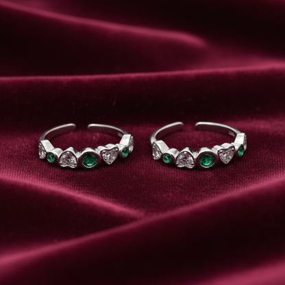 92.5 silver toe rings 