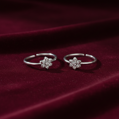 92.5 silver toe rings 
