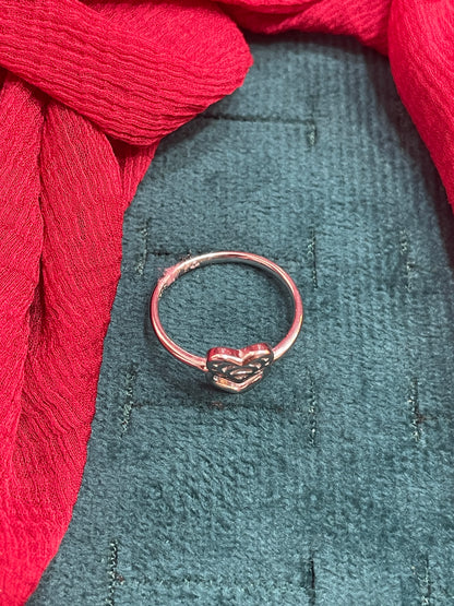 92.5 Silver Heart Ring for Women Size 14 | Stylish Romantic Charm | Elegant Gift Jewellery
