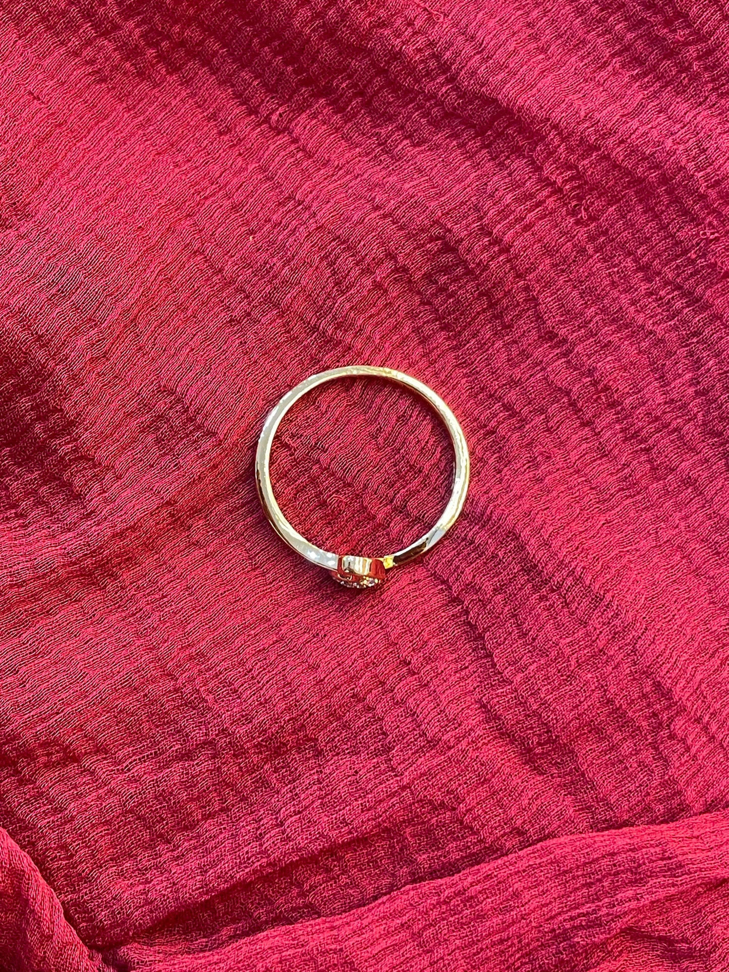 92.5 Silver Gold Plated Stylish Ring for Women | Elegant Jewellery