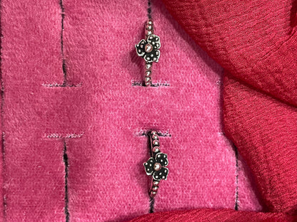 92.5 Silver Oxidised Toe Rings | Classy Unique Vintage Design | Jewellery