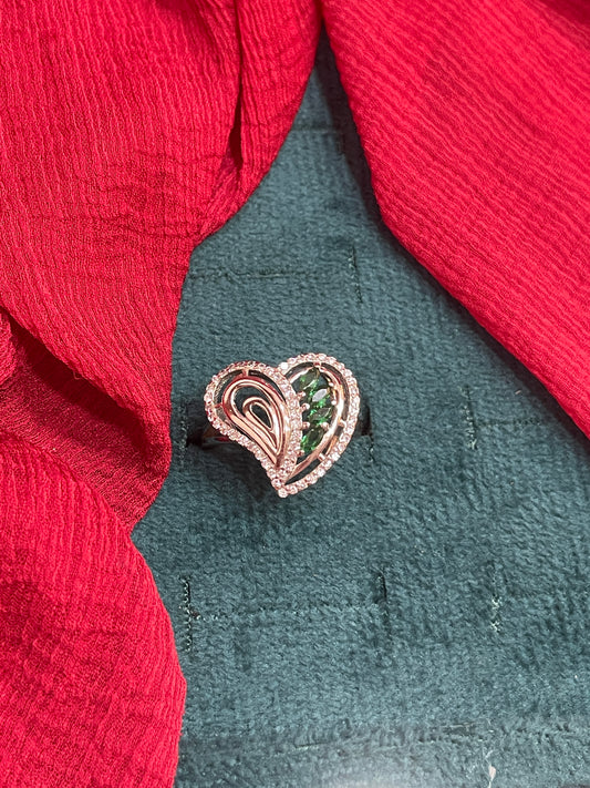 92.5 Silver Classy Heart Ring for Women Size 13 | Stylish Romantic Design | Elegant Jewellery