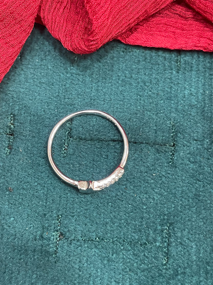 92.5 Silver Shooting Star Ring - Size 10