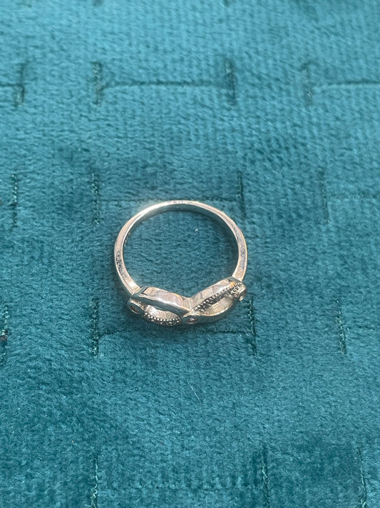 92.5 Silver Infinity Ring for Women Size 13 | Stylish Endless Loop Motif | Elegant Gift Jewellery