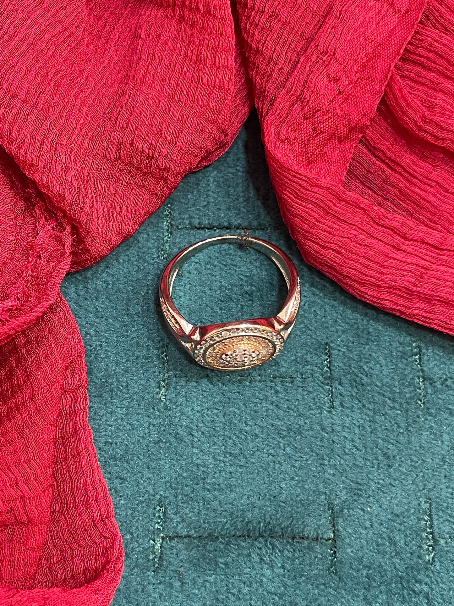 92.5 Silver Rose Gold Plated Classy Ring for Women Size 14 | Stylish Elegant Design | Premium Jewellery