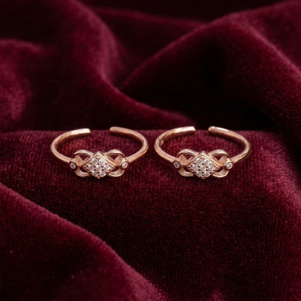 92.5 silver toe rings 