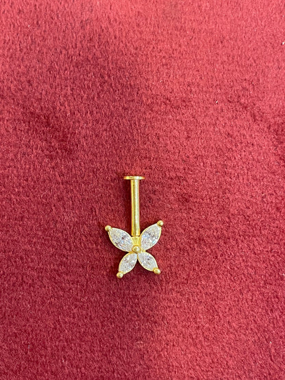 92.5 Silver Butterfly Bugadi | Delicate Stylish Design | Jewellery