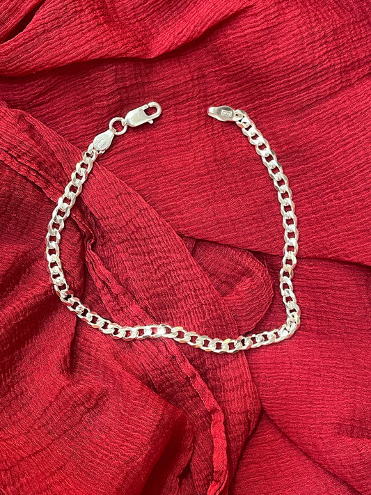 92.5 Silver Men’s Bracelet 8.5 Inches | Stylish Bold Link Design | Elegant Fashion Jewellery