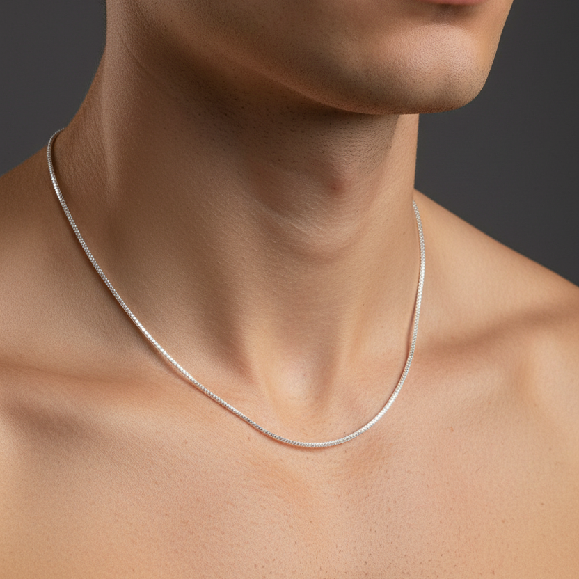 92.5 silver classy men’s chain 20 inches