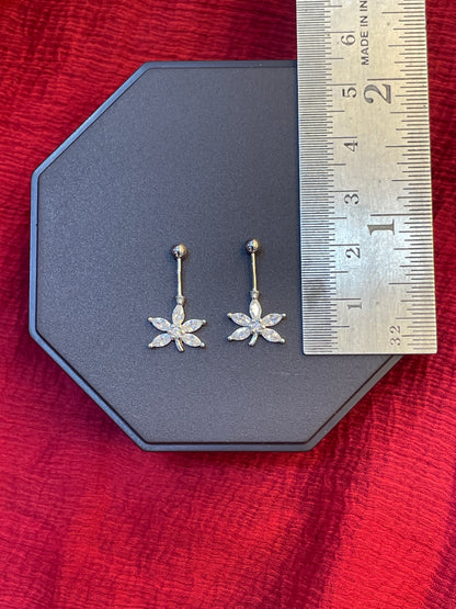 92.5 Silver Leaf Bugadi Pair for Women | Floral Helix Earrings | Minimal Daily Wear Jewellery