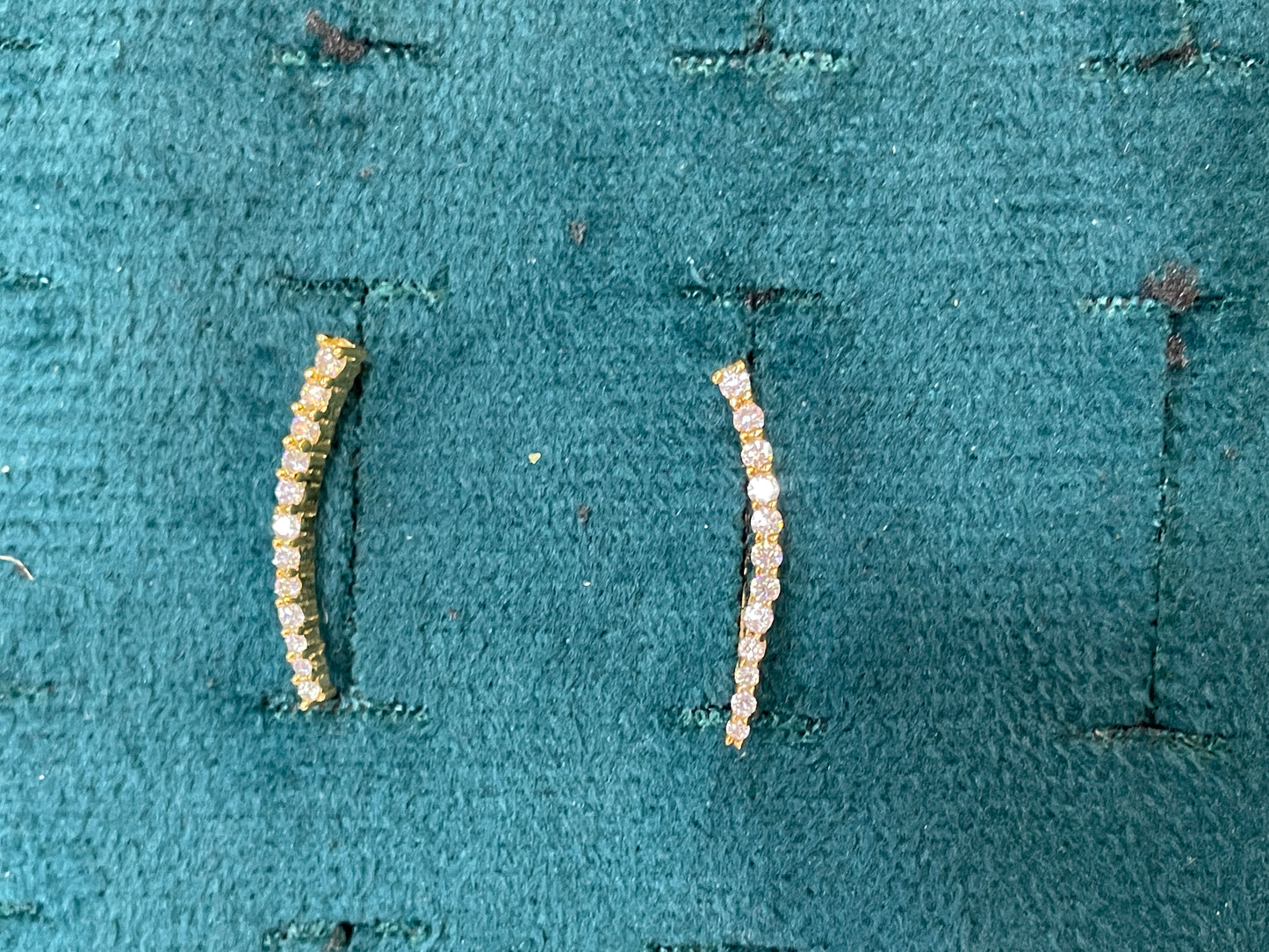 925 Silver Gold Plated Minimal Earcuffs