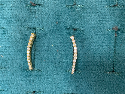 925 Silver Gold Plated Minimal Earcuffs
