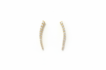 925 Silver Gold Plated Minimal Earcuffs