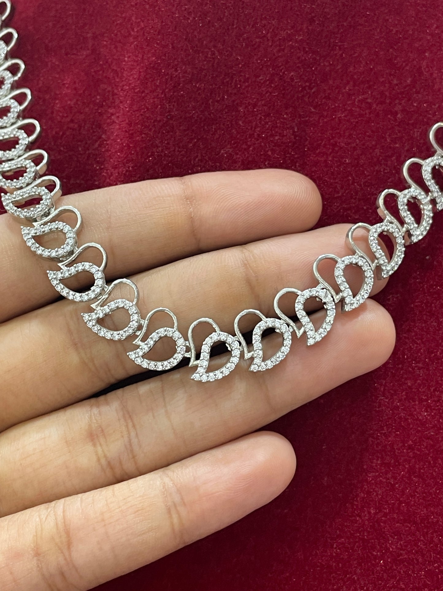 92.5 Silver Trendy Stylish Necklace for Women 18 Inches | Modern Elegant Design | Everyday Wear Jewellery