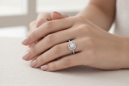 92.5 Silver White Stone Ring for Women Size 11 | Stylish Radiant Finish | Elegant Fashion Jewellery