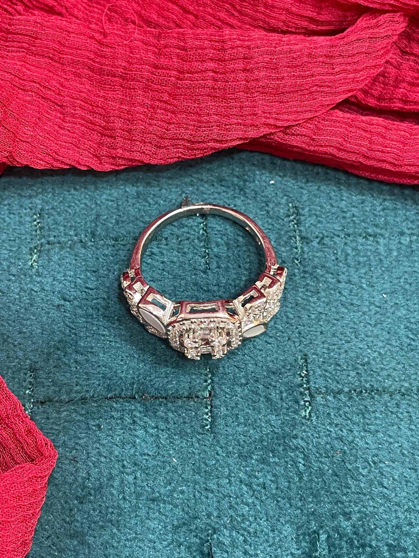 92.5 Silver Stylish Ring for Women Size 13 | Sleek Elegant Design | Everyday Wear Jewellery