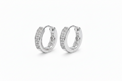 92.5 Silver Classy White Stone Bali - single piece