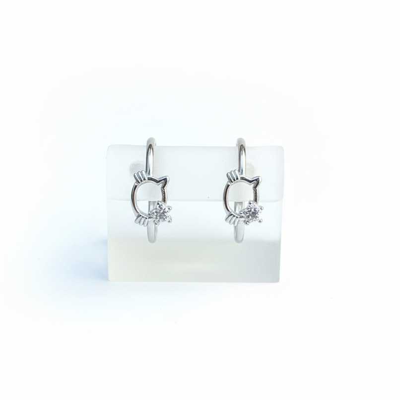 92.5 Silver Hello Kitty Toe Rings for Women & Girls | Cute Cartoon Design | Adjustable Jewellery