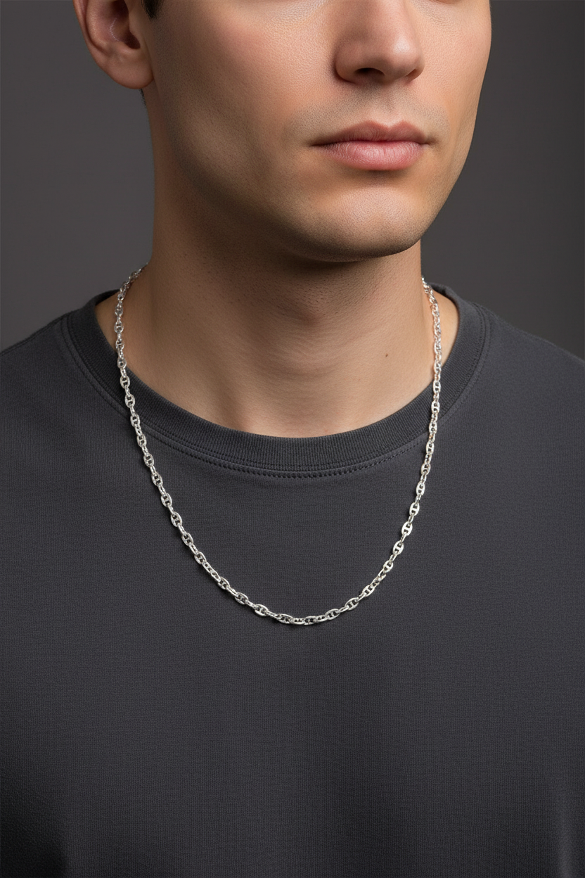 92.5 silver link chain 20 inches