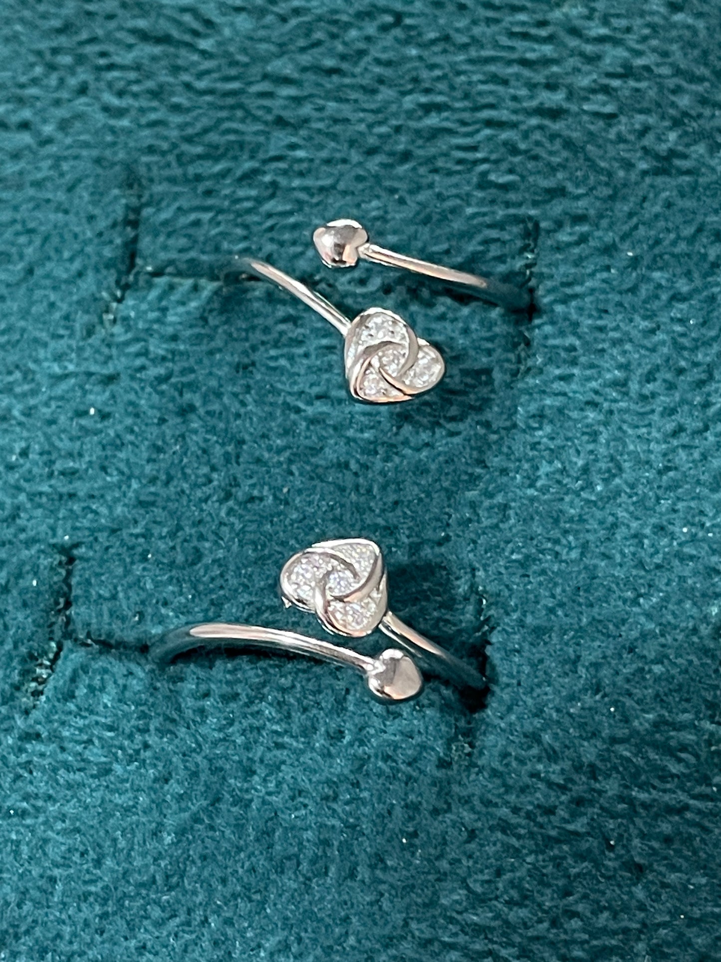 92.5 Silver Toe Rings for Women | Spiral Heart Design | Traditional Jewellery