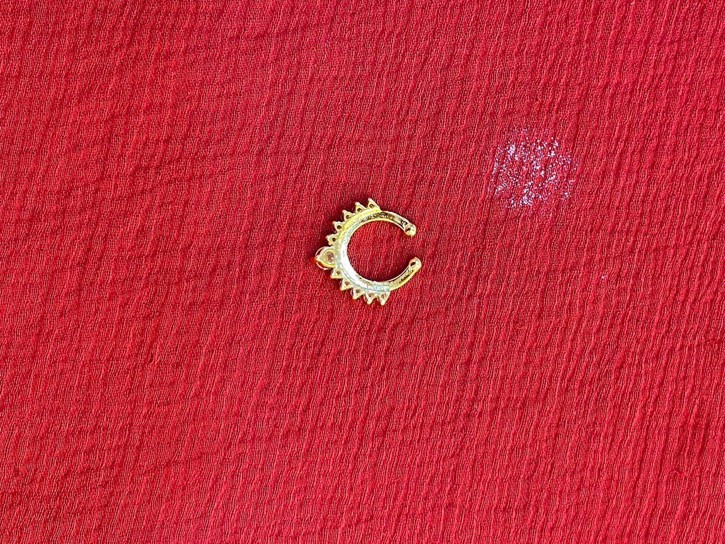 92.5 silver gold plated stylish septum