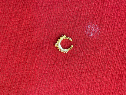 92.5 silver gold plated stylish septum