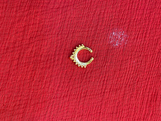92.5 silver gold plated stylish septum