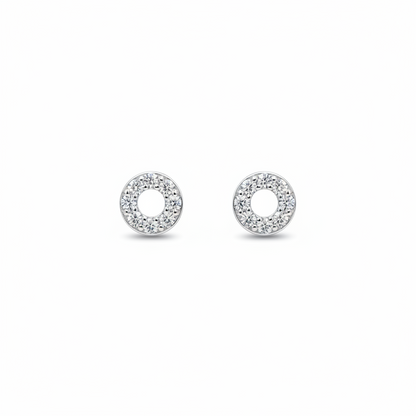 92.5 Silver Round Stud Earrings | Classy Everyday Design | Jewellery