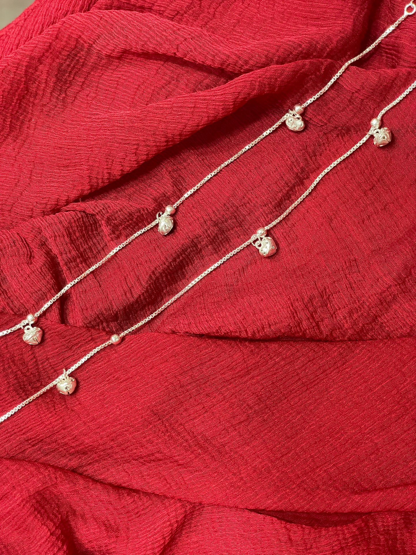 92.5 Silver Minimal Anklets | Classy Everyday Design | Jewellery