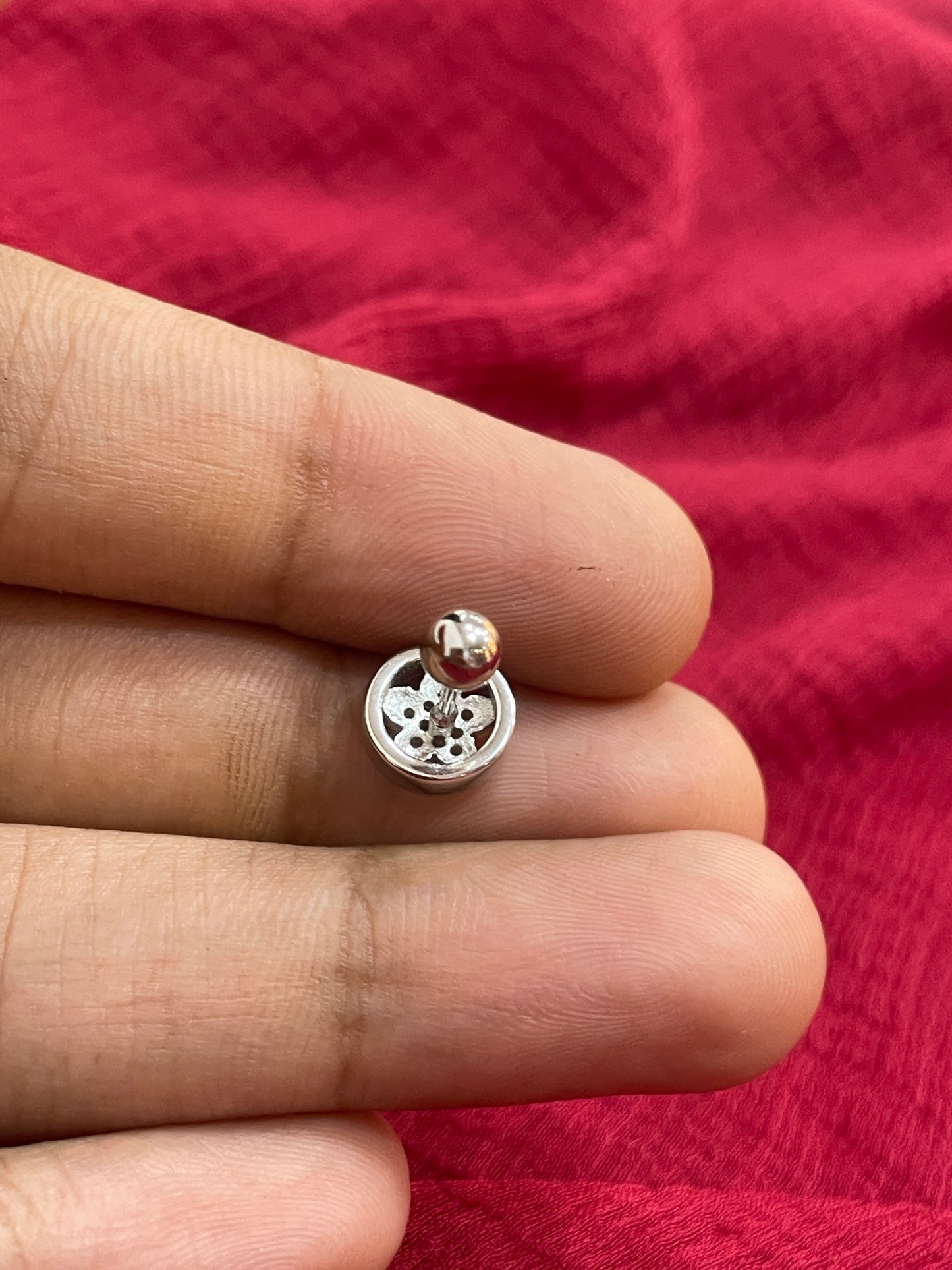 92.5 Silver Stylish Flower Earrings for Women | Elegant Floral Design | Trendy Daily Wear Jewellery