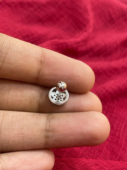 92.5 Silver Stylish Flower Earrings for Women | Elegant Floral Design | Trendy Daily Wear Jewellery