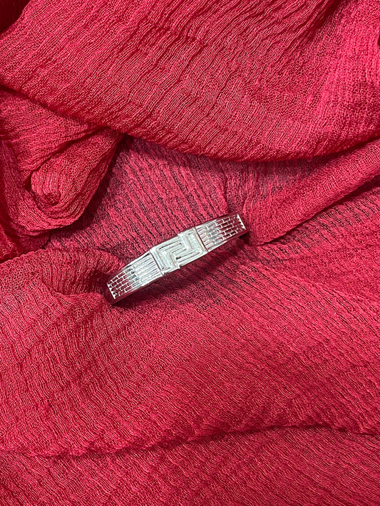 92.5 silver stylish men’s ring size 22