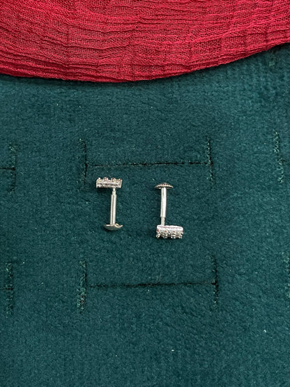 925 Silver square studs