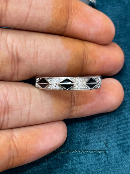 92.5 Silver Men’s Ring Size 25 | Stylish Heavy Look Design | Elegant Jewellery