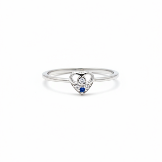 92.5 Silver Heart Ring for Women Size 13 | Stylish Graceful Design | Elegant Jewellery