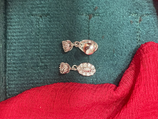 92.5 silver stylish minimal earrings