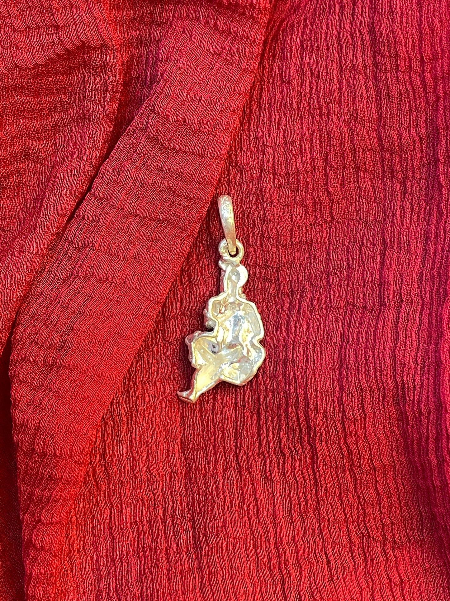92.5 Silver Krishna Design Pendant for Men & Women – Traditional Finish