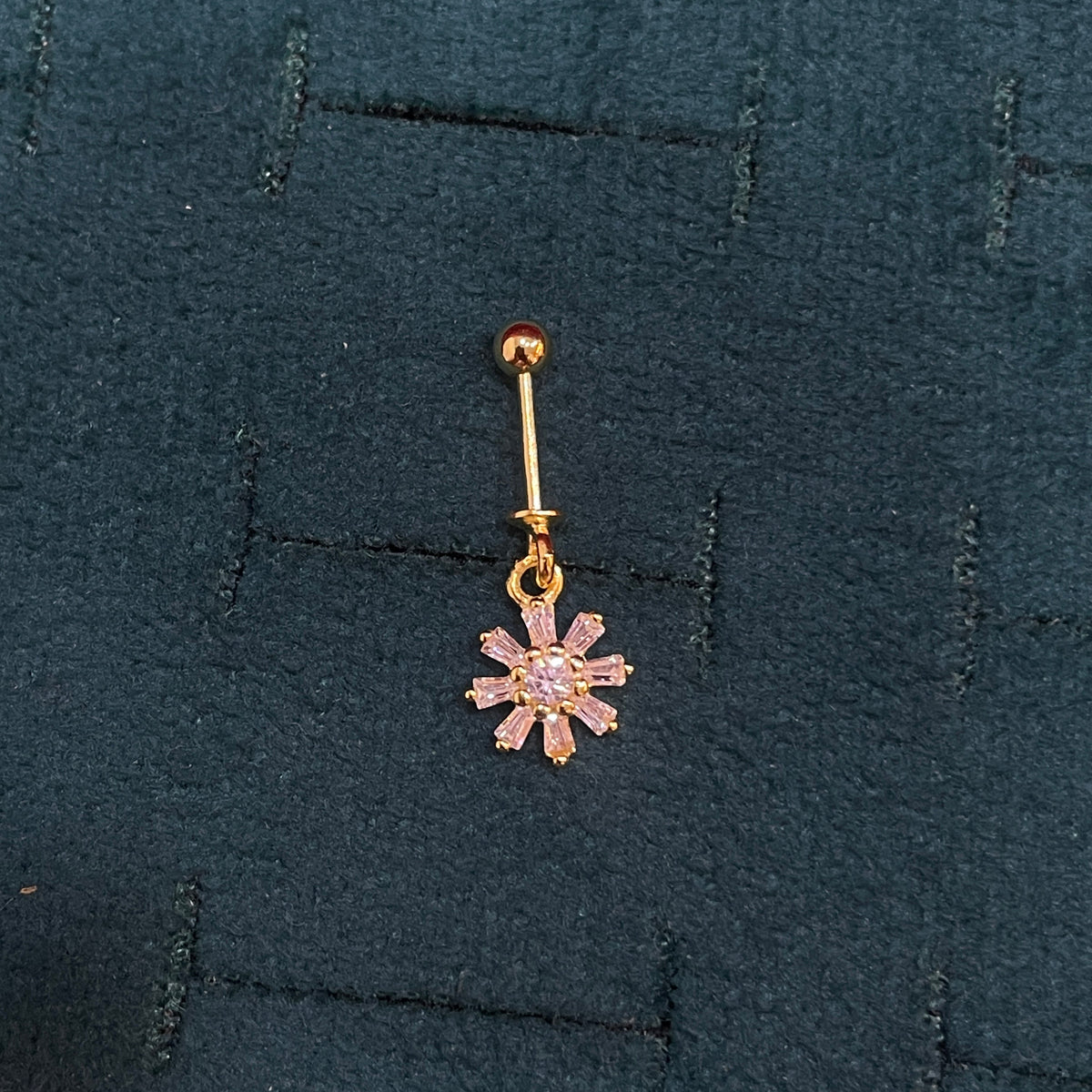 92.5 Silver Gold Plated Sun Flower Bugadi- Pair