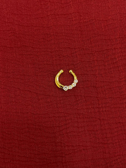92.5 Silver Gold Plated Elite Septum