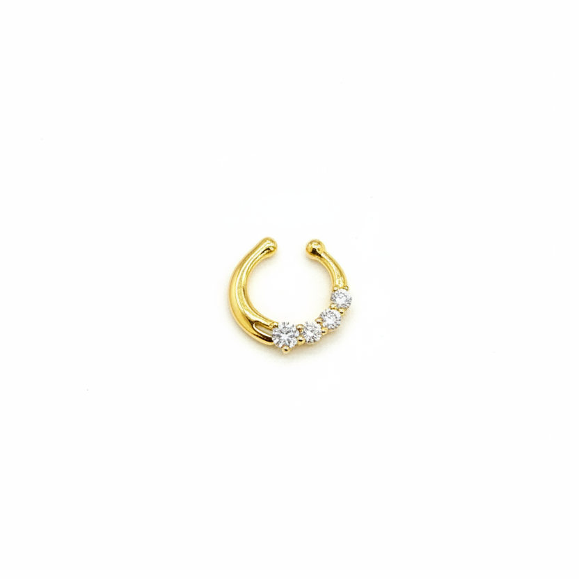 92.5 Silver Gold Plated Elite Septum