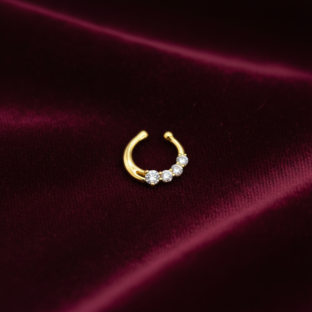 92.5 Silver Gold Plated Elite Septum