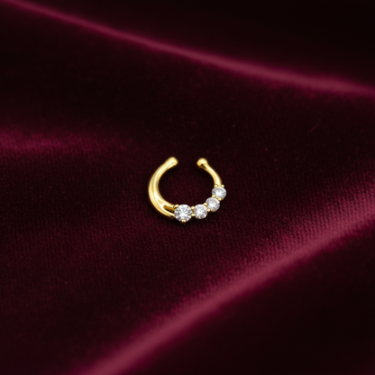 92.5 Silver Gold Plated Elite Septum