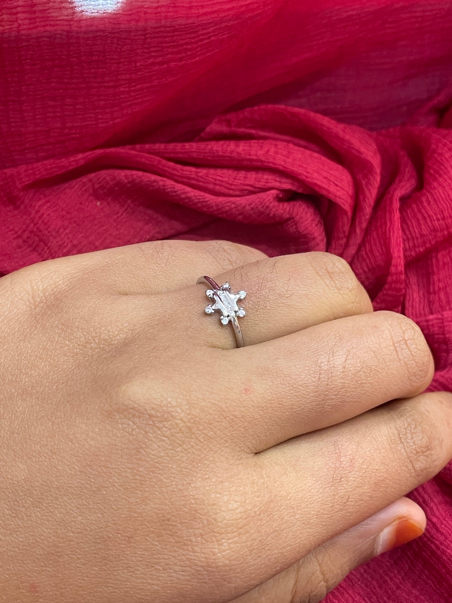 92.5 Silver Ring for Women Size 13 | Stylish Smooth Design | Elegant Fashion Jewellery