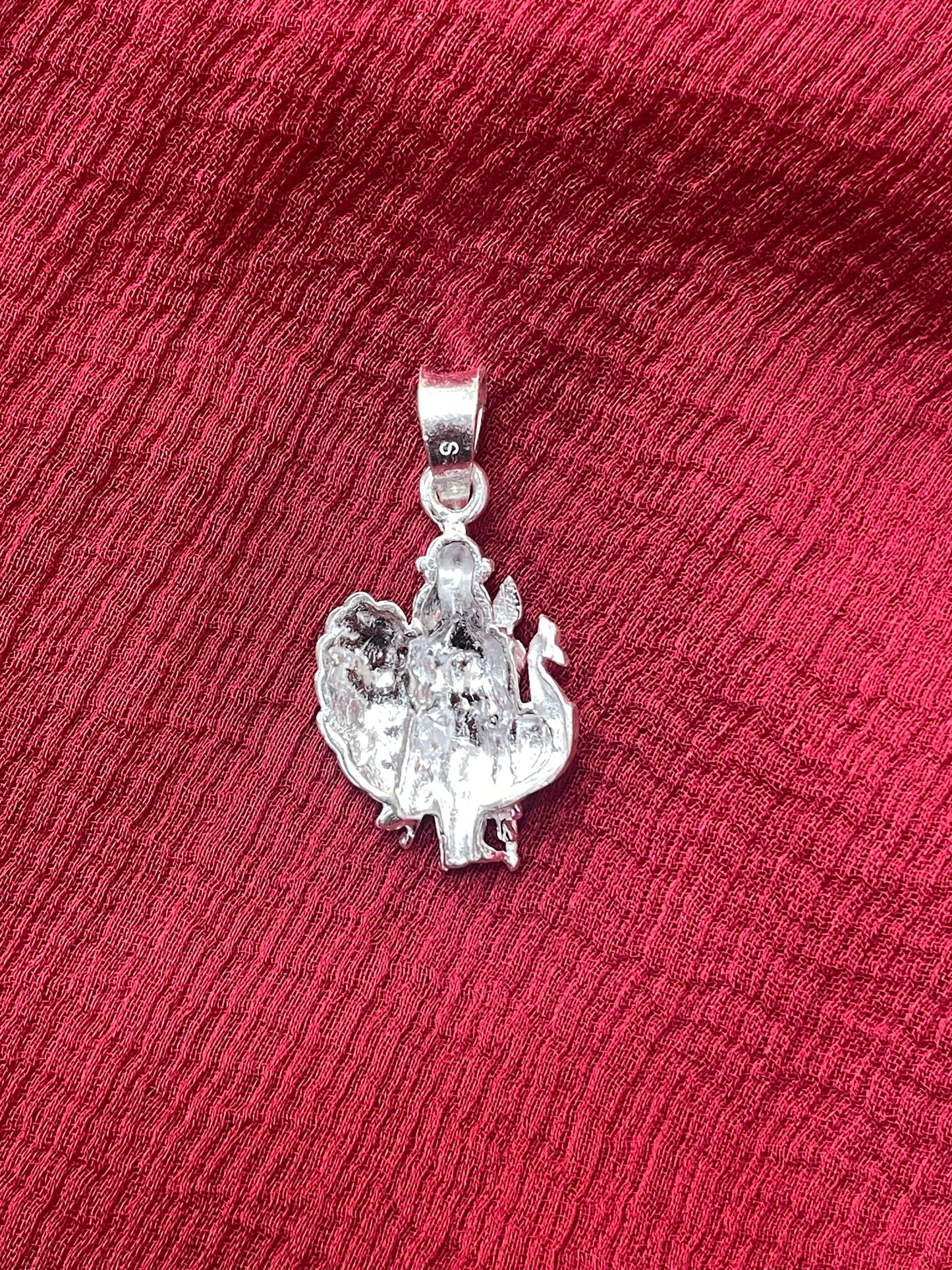 92.5 Silver Murugan Pendant for Men & Women | Subramanya Swamy Divine Design | Temple Jewellery