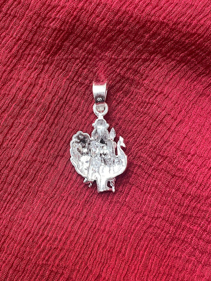 92.5 Silver Murugan Pendant for Men & Women | Subramanya Swamy Divine Design | Temple Jewellery