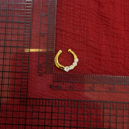 92.5 Silver Gold Plated Elite Septum
