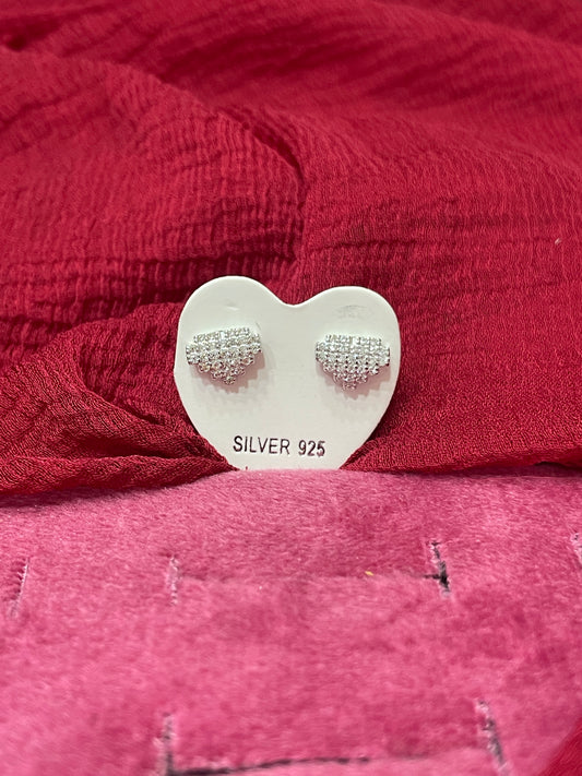 92.5 Silver White Stone Studs | Classy Sparkle Design | Jewellery
