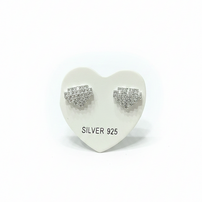 92.5 Silver White Stone Studs | Classy Sparkle Design | Jewellery