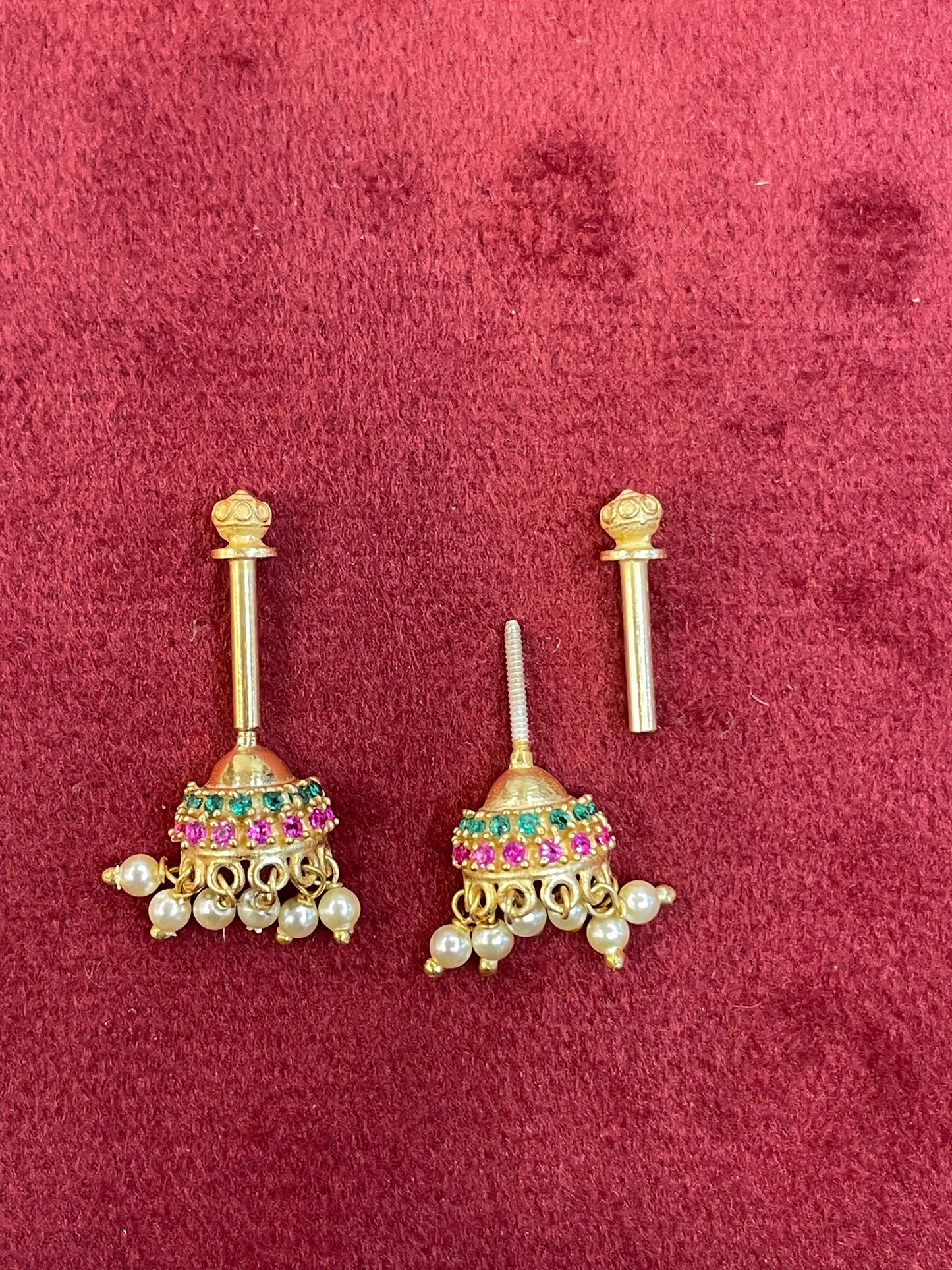 92.5 Silver Jhumki Bugadi | Traditional Hanging Design | Jewellery