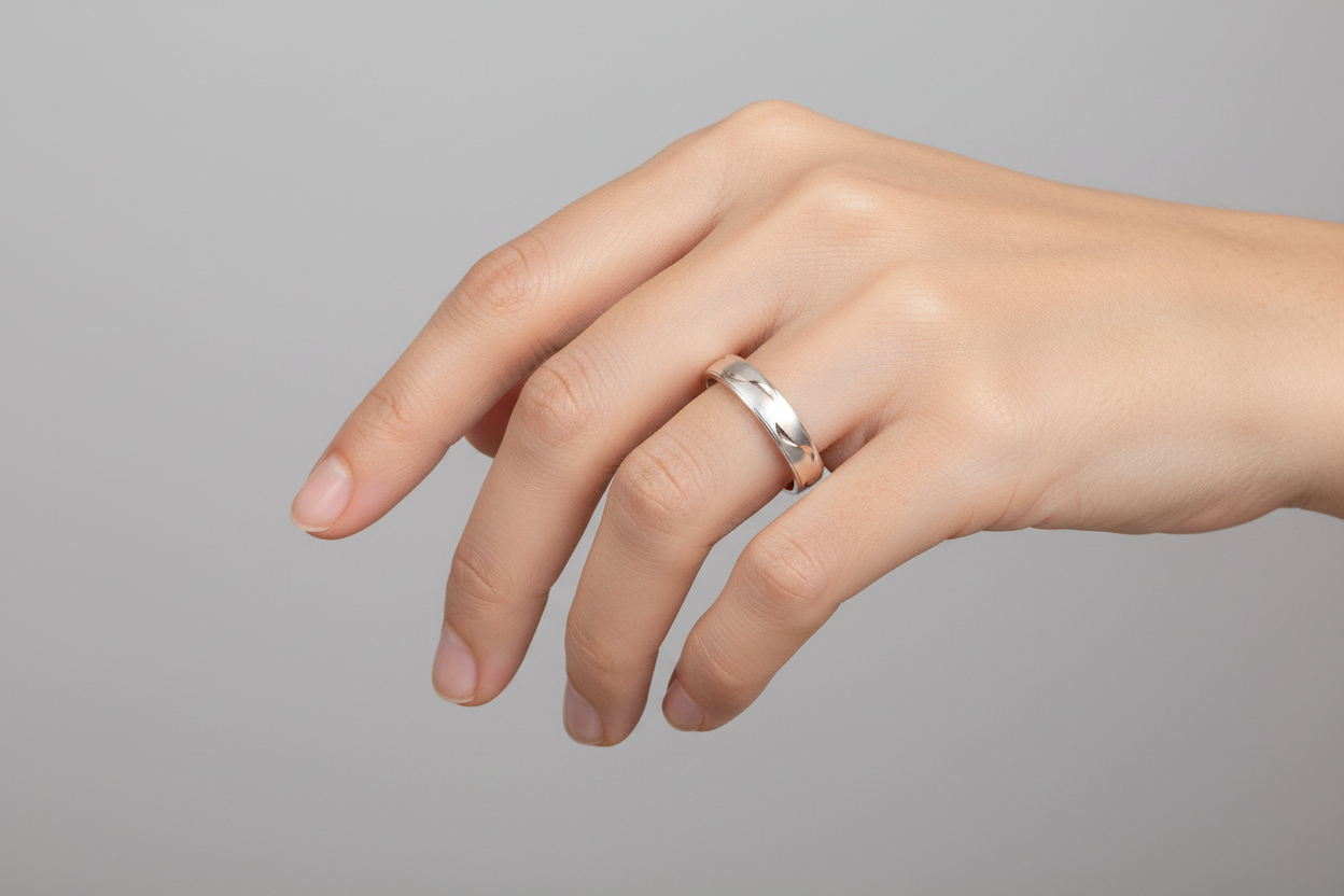 92.5 Silver Ring for Women Size 11 | Stylish Contemporary Finish | Elegant Fashion Jewellery